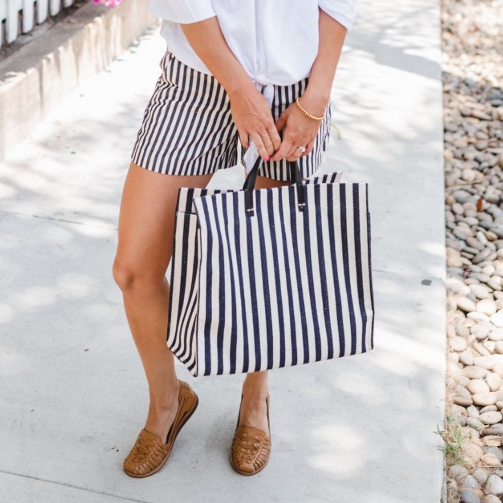 Clare V. Canvas Tote Bag